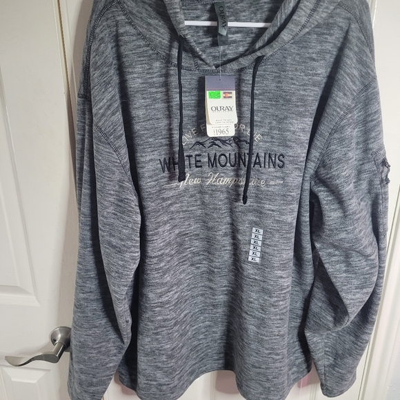 New Ouray sportswear grey hoodie size xl - Picture 2 of 11